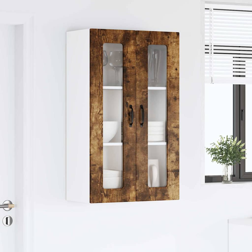 Kitchen Wall Cabinet with Shelf Smoked Oak 60 x 31 x 100 cm