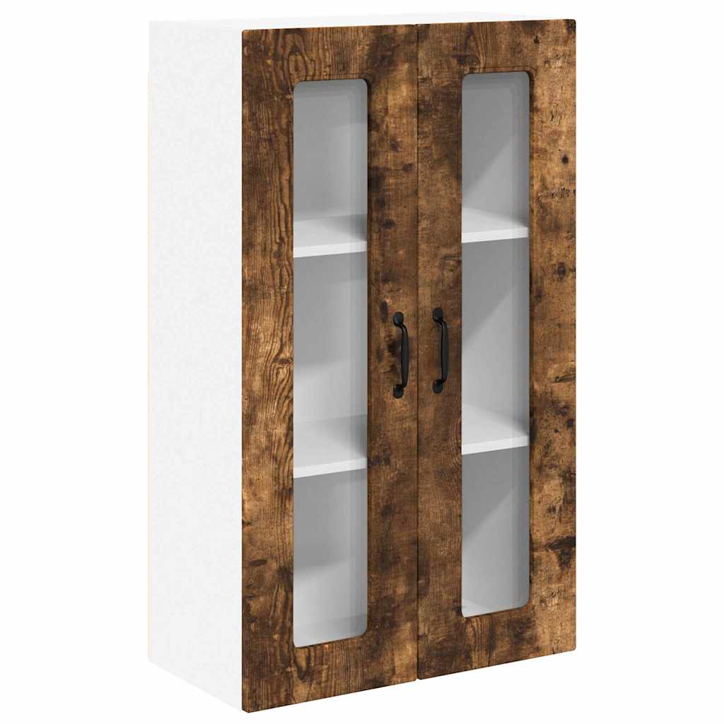 Kitchen Wall Cabinet with Shelf Smoked Oak 60 x 31 x 100 cm