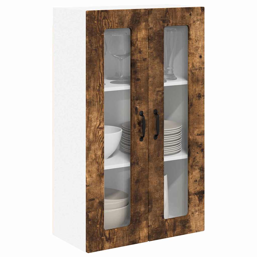 Kitchen Wall Cabinet with Shelf Smoked Oak 60 x 31 x 100 cm