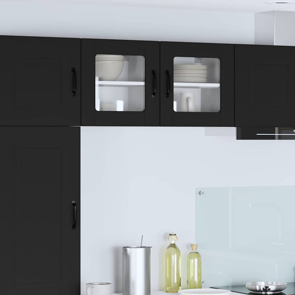 Kitchen Wall Cabinet Black 40 x 31 x 40 cm Engineered Wood