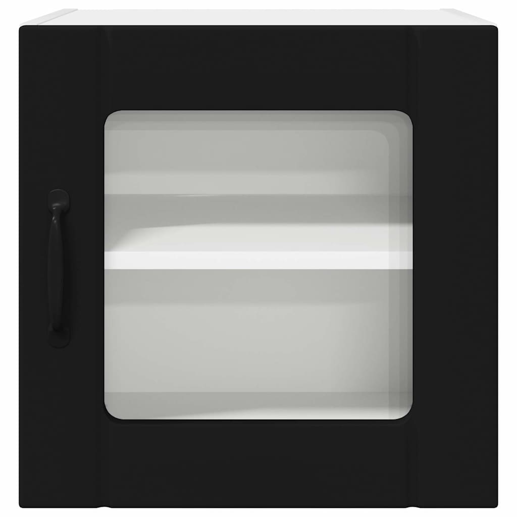 Kitchen Wall Cabinet with Shelf 2 pcs Black 40 x 31 x 40 cm