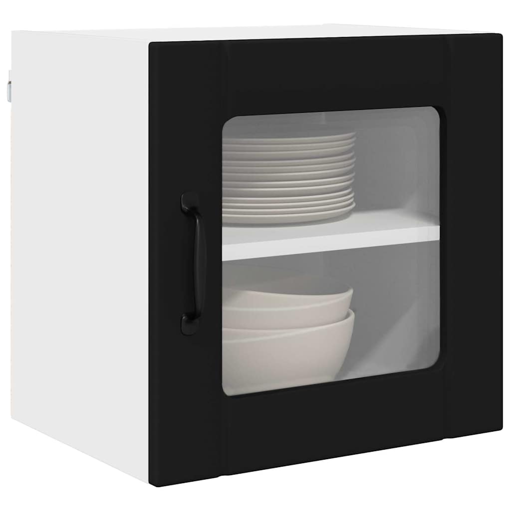 Kitchen Wall Cabinet with Shelf 2 pcs Black 40 x 31 x 40 cm