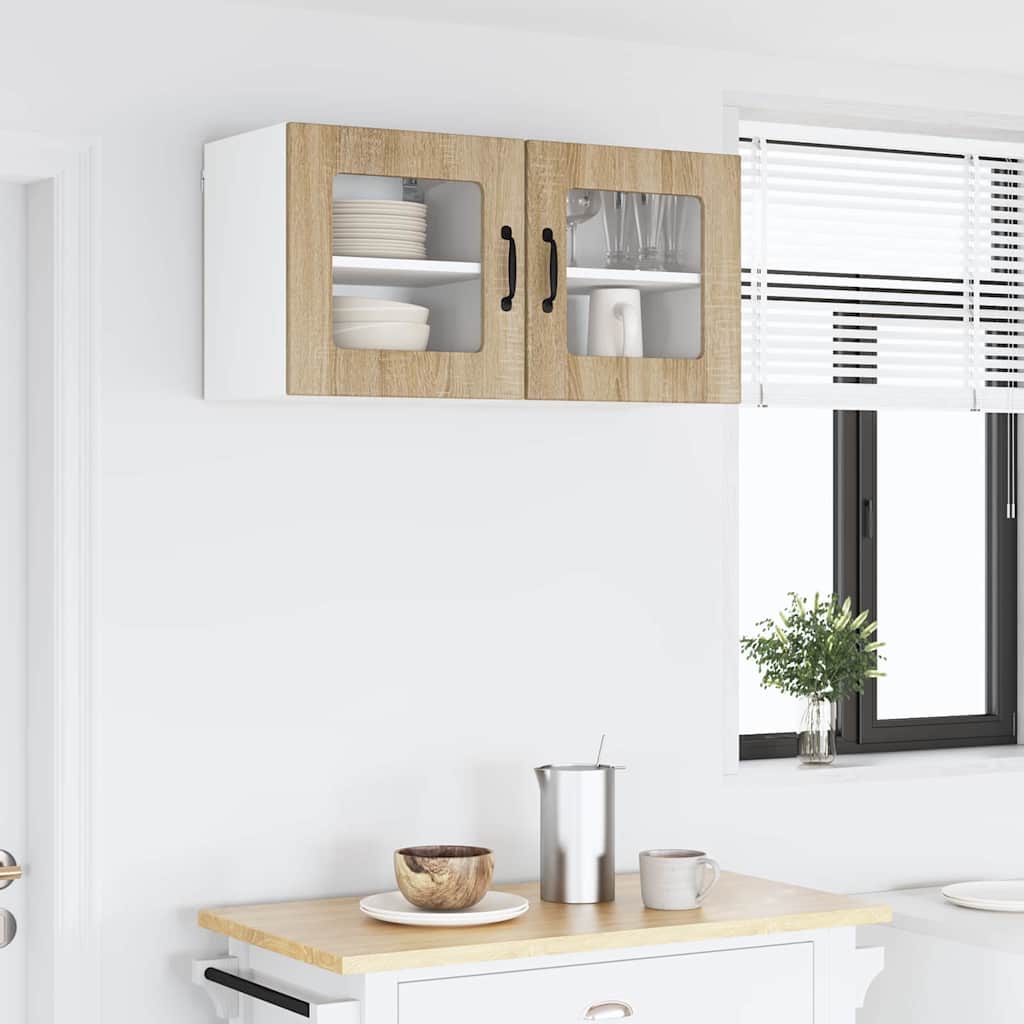 Kitchen Wall Cabinet 2 pcs Sonoma Oak 40 x 31 x 40 cm