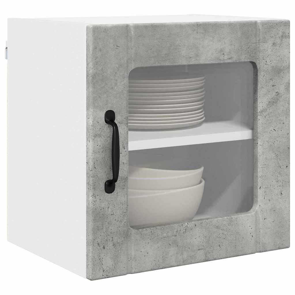Kitchen Wall Cabinet with Shelf Concrete Grey 40 x 31 x 40 cm