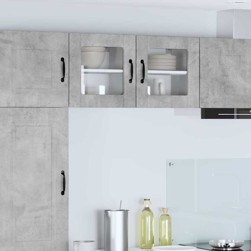 Kitchen Wall Cabinet 2 pcs Concrete Grey 40 x 31 x 40 cm