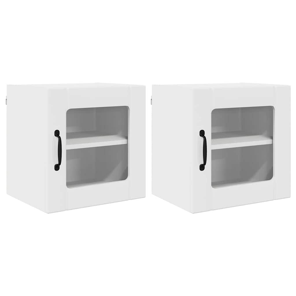 Kitchen Wall Cabinet 2 pcs High Gloss White 40 x 31 x 40 cm