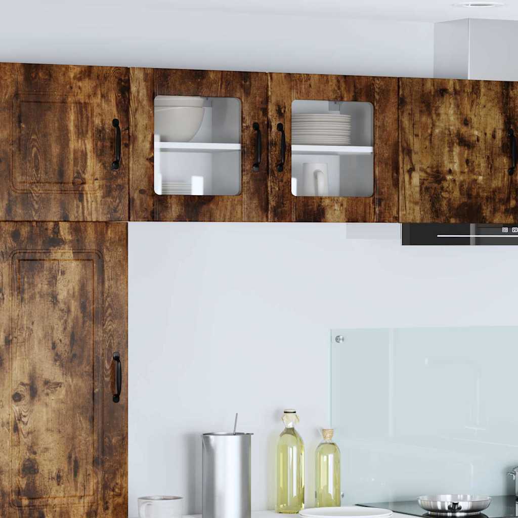 Kitchen Wall Cabinet Smoked Oak 40 x 31 x 40 cm Engineered Wood