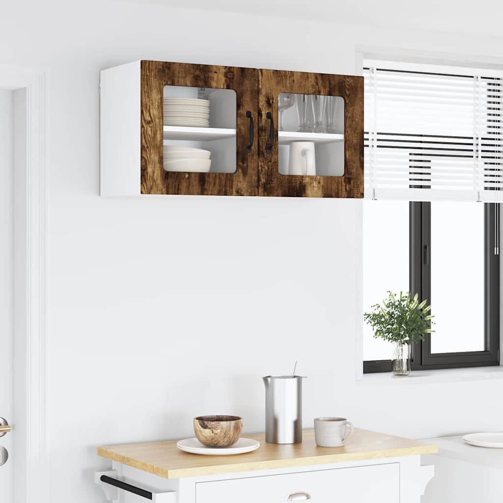 Kitchen Wall Cabinet 2 pcs Smoked Oak 40 x 31 x 40 cm