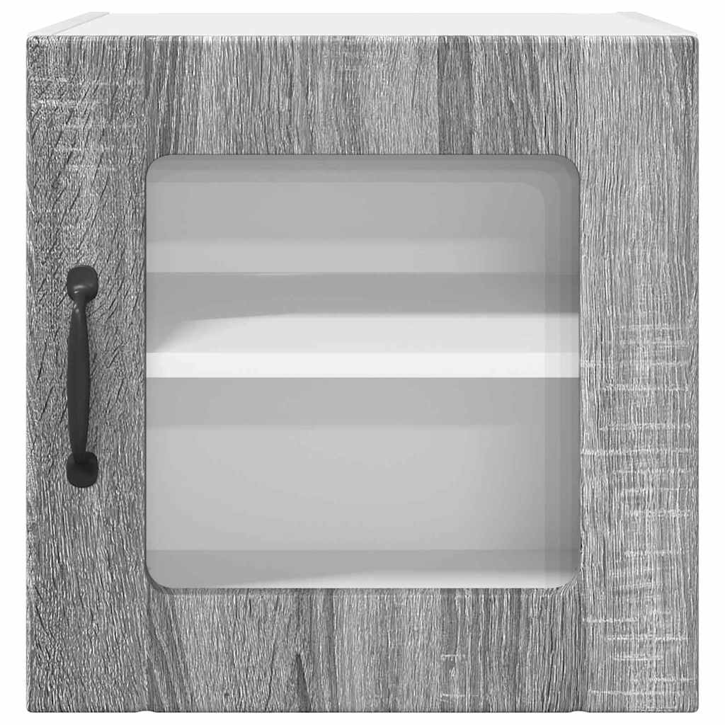 Kitchen Wall Cabinet with Shelf Grey Sonoma 40 x 31 x 40 cm