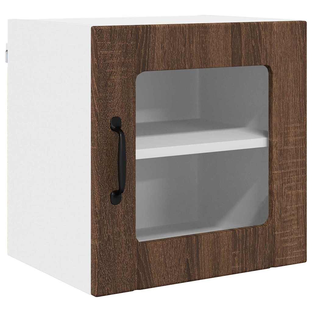 Kitchen Wall Cabinet with Shelf 2 pcs Brown Oak 40 x 31 x 40 cm