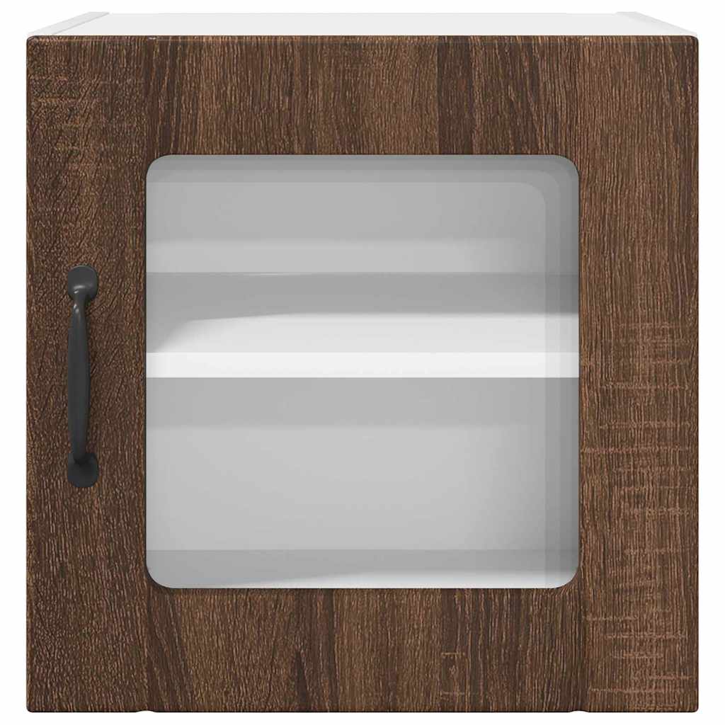 Kitchen Wall Cabinet with Shelf 2 pcs Brown Oak 40 x 31 x 40 cm