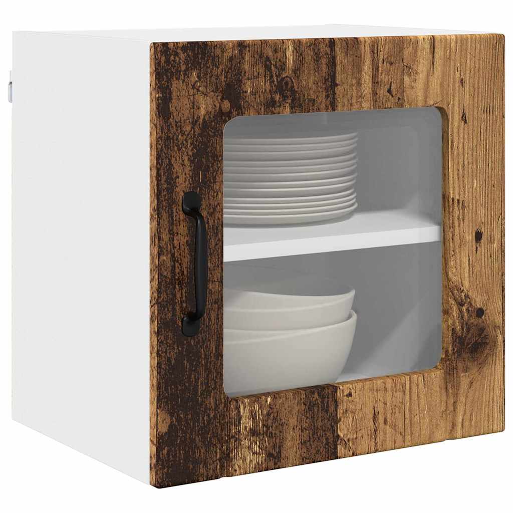 Kitchen Wall Cabinet with Shelf 2 pcs Old Wood 40 x 31 x 40 cm