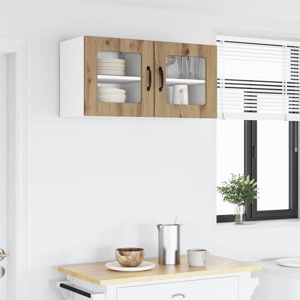 Kitchen Wall Cabinet with Shelf Artisan Oak 40 x 31 x 40 cm