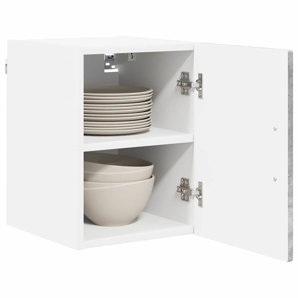 Kitchen Wall Cabinet with Shelf Concrete Grey 30 x 31 x 40 cm
