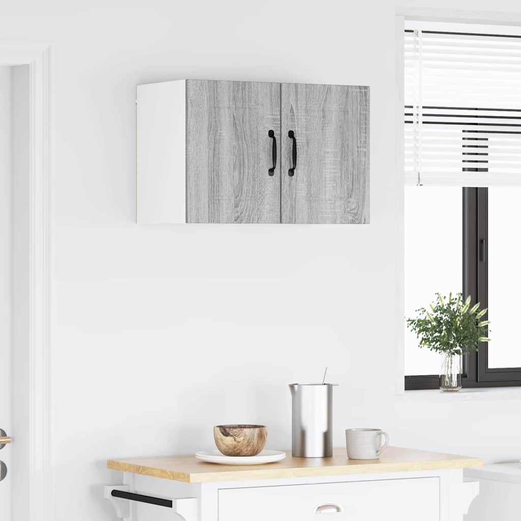 Kitchen Wall Cabinet with Shelf Grey Sonoma 30 x 31 x 40 cm