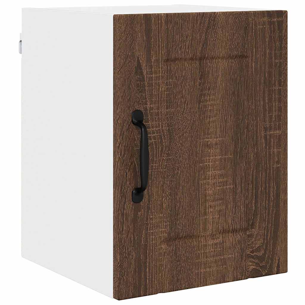 Kitchen Wall Cabinet with Shelf 2 pcs Brown Oak 30 x 31 x 40 cm
