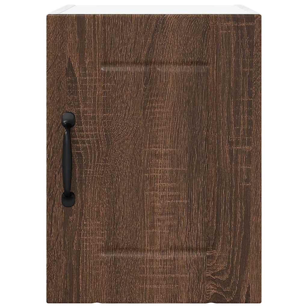 Kitchen Wall Cabinet with Shelf 2 pcs Brown Oak 30 x 31 x 40 cm