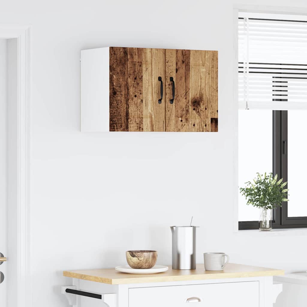 Kitchen Wall Cabinet with Shelf 2 pcs Old Wood 30 x 31 x 40 cm