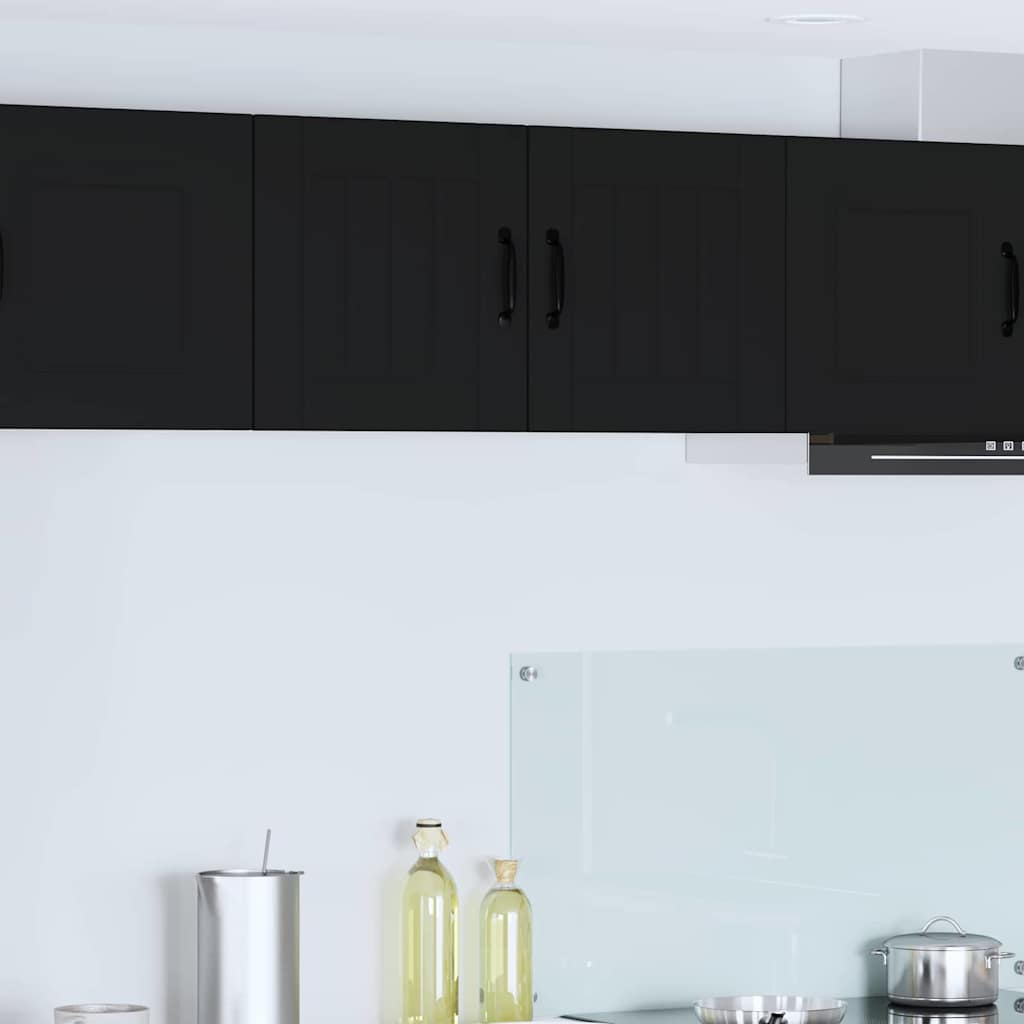 Kitchen Wall Cabinet Black 40 x 31 x 40 cm Engineered Wood