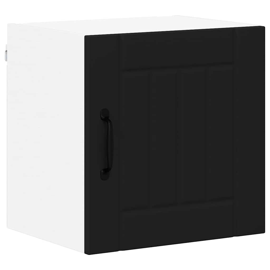 Kitchen Wall Cabinet with Shelf 2 pcs Black 40 x 31 x 40 cm