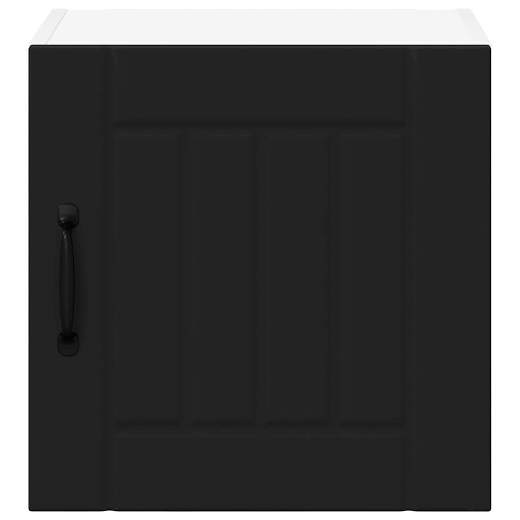 Kitchen Wall Cabinet with Shelf 2 pcs Black 40 x 31 x 40 cm