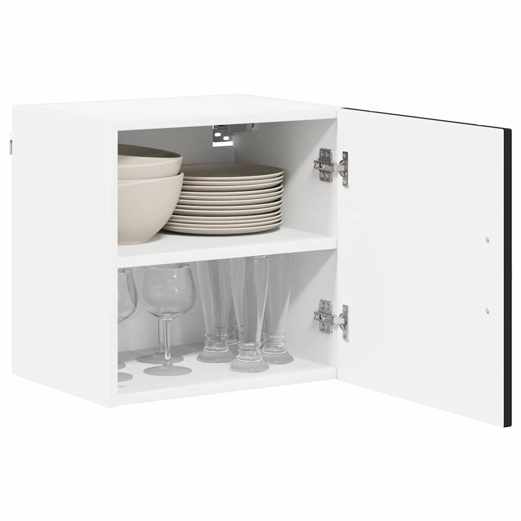 Kitchen Wall Cabinet with Shelf 2 pcs Black 40 x 31 x 40 cm