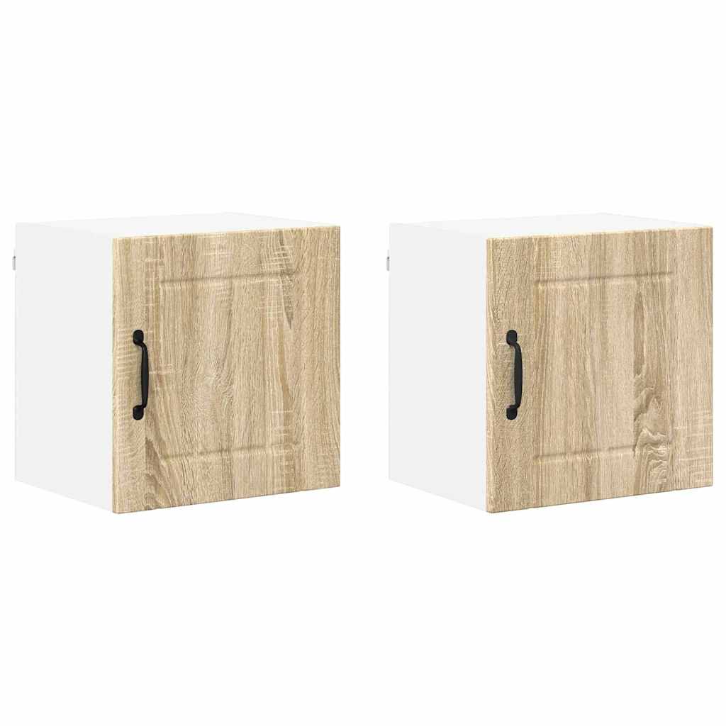 Kitchen Wall Cabinet 2 pcs Sonoma Oak 40 x 31 x 40 cm