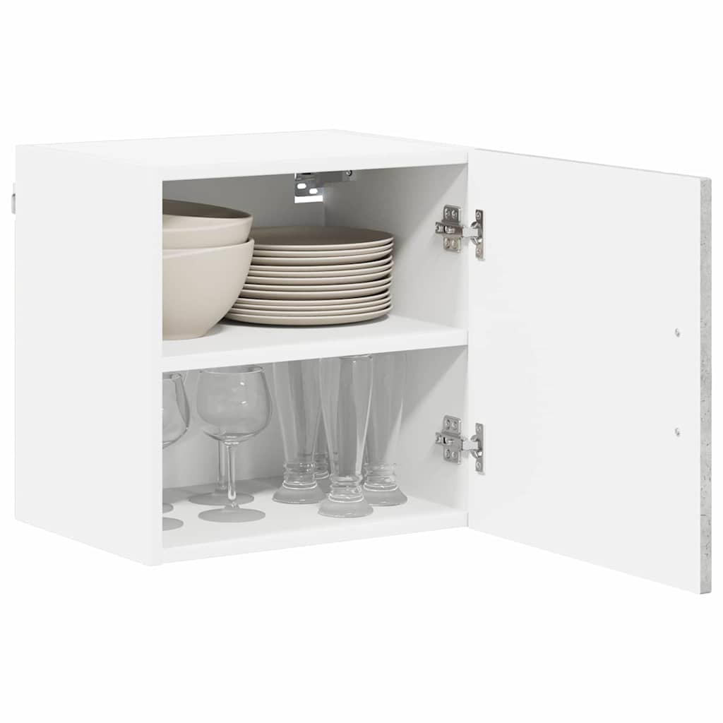 Kitchen Wall Cabinet with Shelf Concrete Grey 40 x 31 x 40 cm