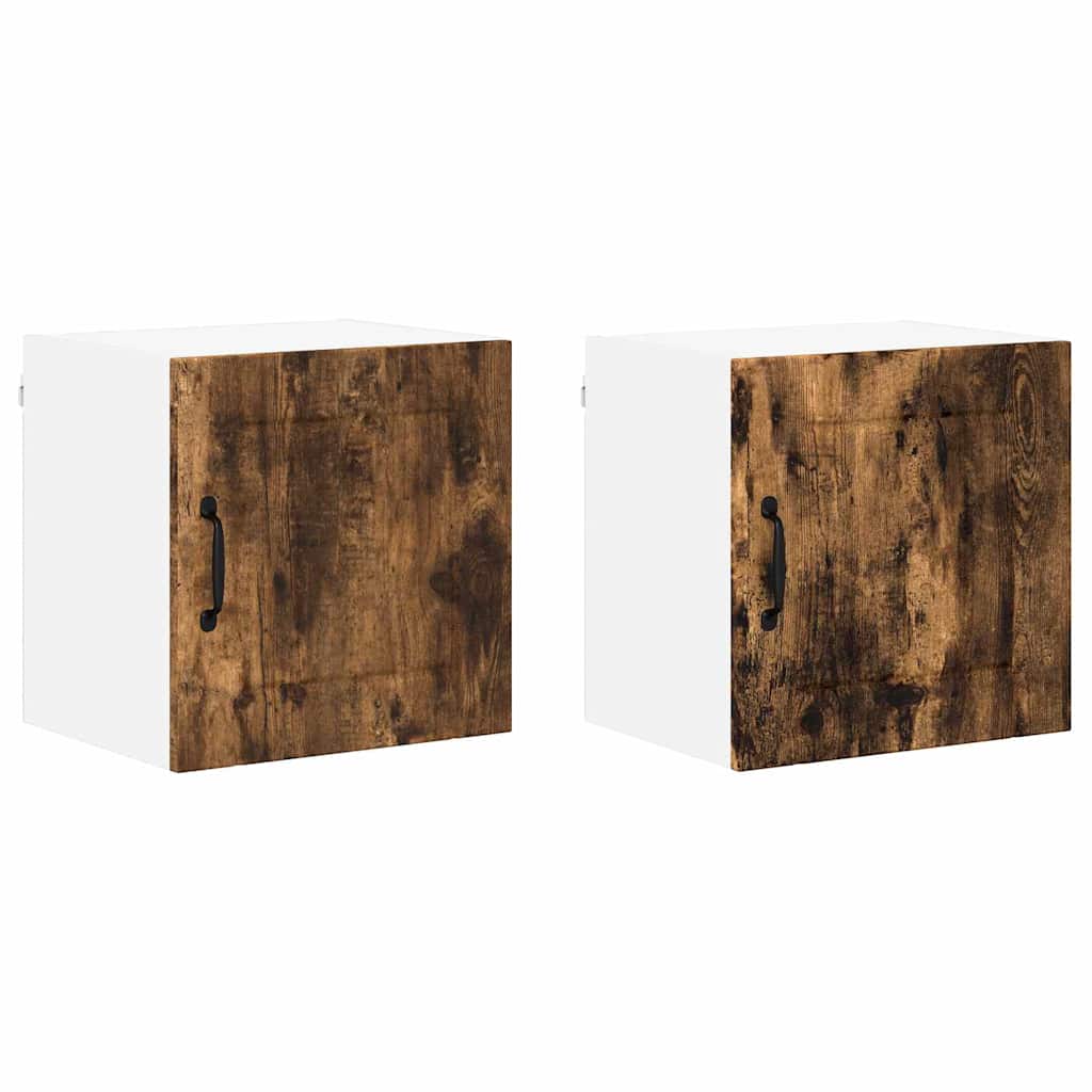 Kitchen Wall Cabinet 2 pcs Smoked Oak 40 x 31 x 40 cm