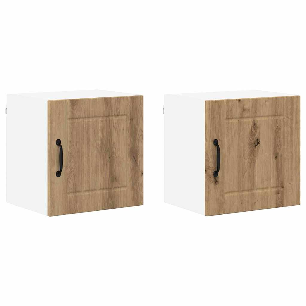 Kitchen Wall Cabinet 2 pcs Artisan Oak 40 x 31 x 40 cm