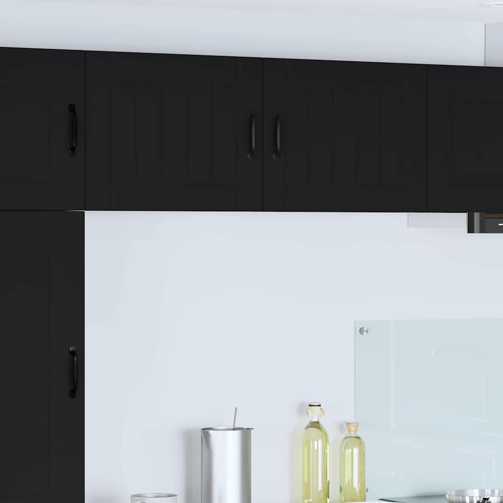 Kitchen Wall Cabinet Black 50 x 31 x 40 cm Engineered Wood