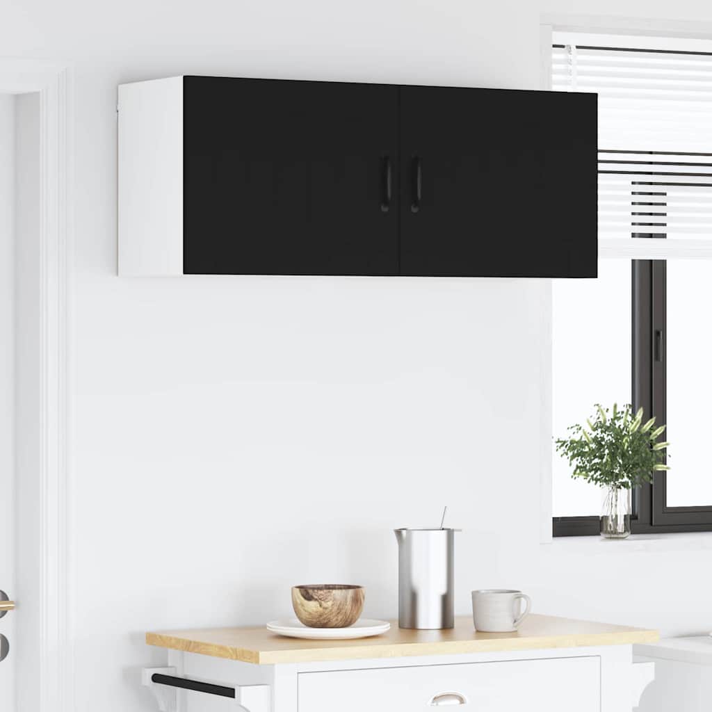 Kitchen Wall Cabinet Black 50 x 31 x 40 cm Engineered Wood