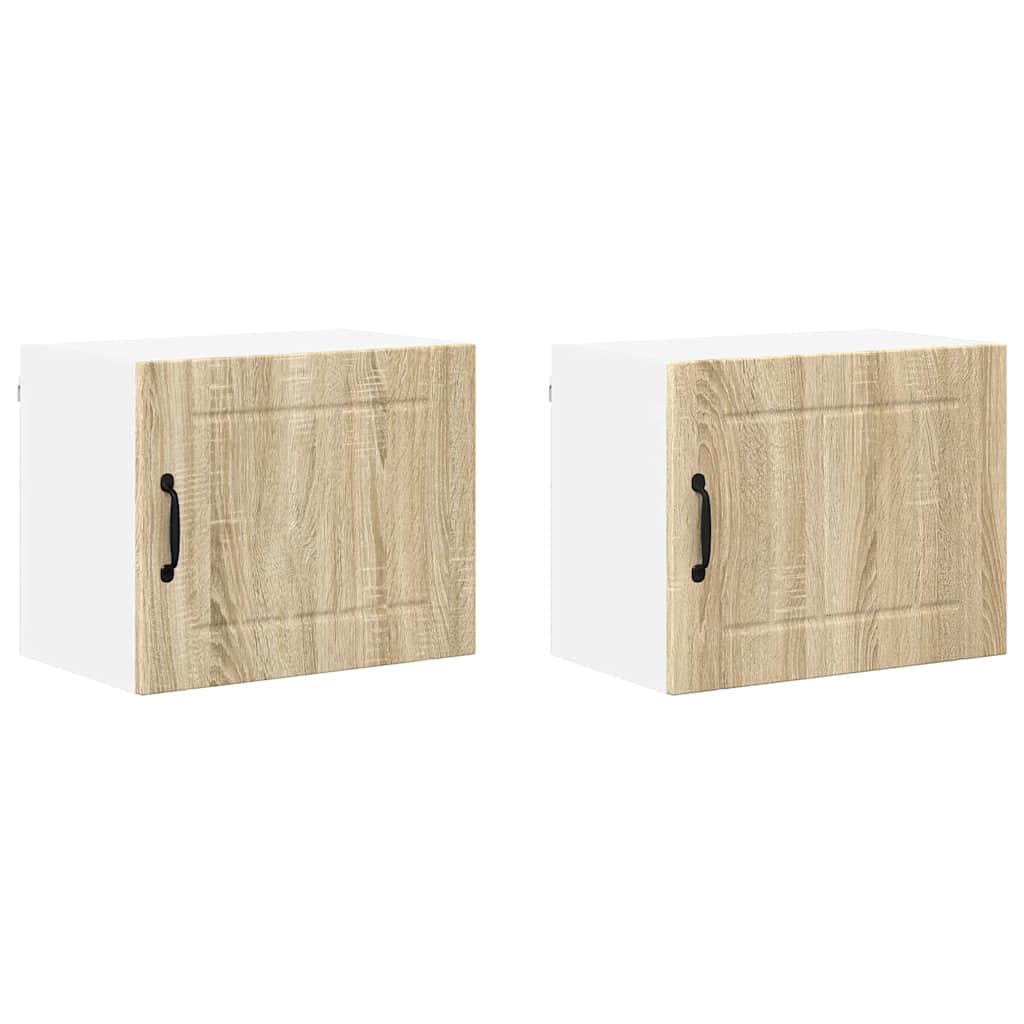 Kitchen Wall Cabinet 2 pcs Sonoma Oak 50 x 31 x 40 cm