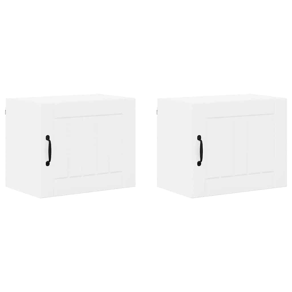 Kitchen Wall Cabinet 2 pcs High Gloss White 50 x 31 x 40 cm