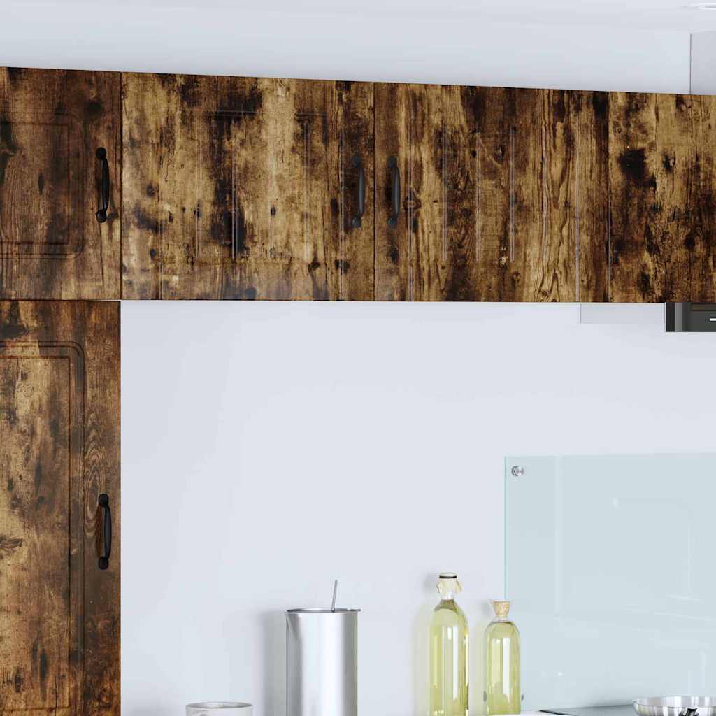 Kitchen Wall Cabinet 2 pcs Smoked Oak 50 x 31 x 40 cm