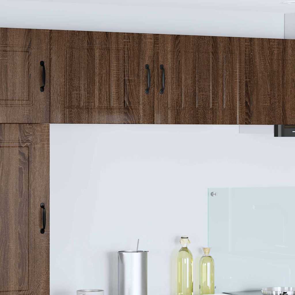 Kitchen Wall Cabinet with Shelf 2 pcs Brown Oak 50 x 31 x 40 cm