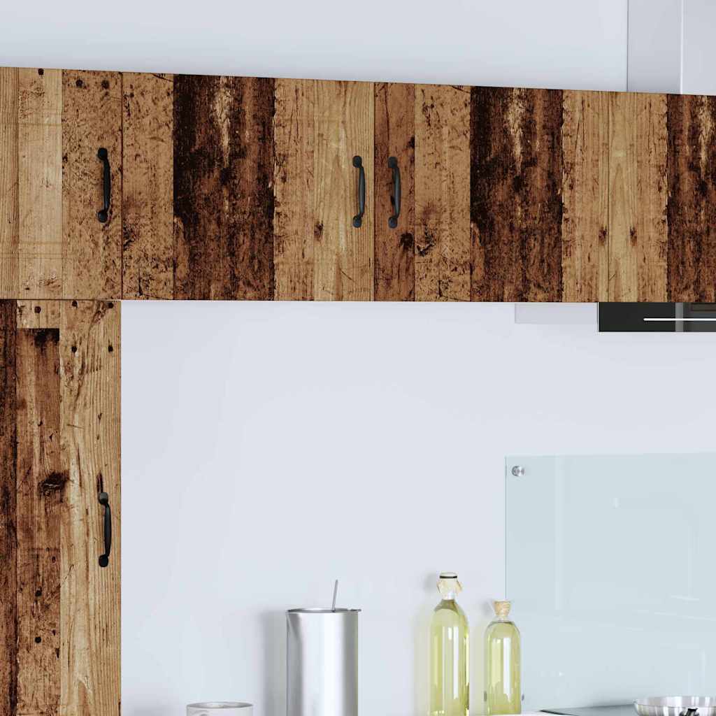 Kitchen Wall Cabinet with Shelf 2 pcs Old Wood 50 x 31 x 40 cm