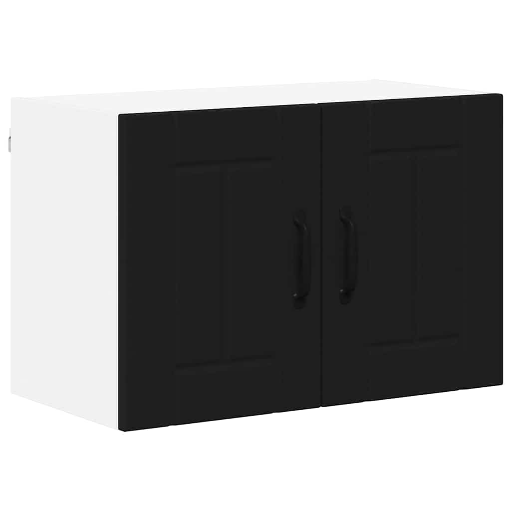Kitchen Wall Cabinet with Shelf 2 pcs Black 60 x 31 x 40 cm