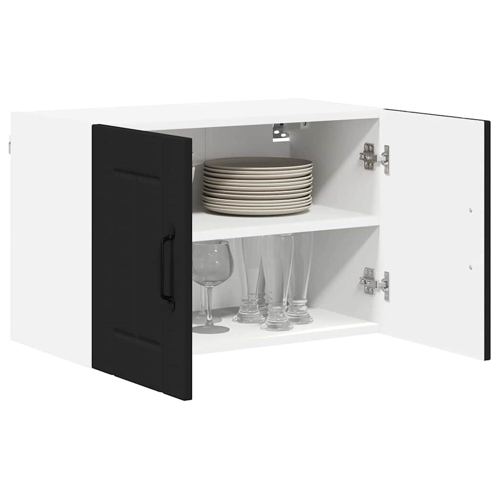 Kitchen Wall Cabinet with Shelf 2 pcs Black 60 x 31 x 40 cm