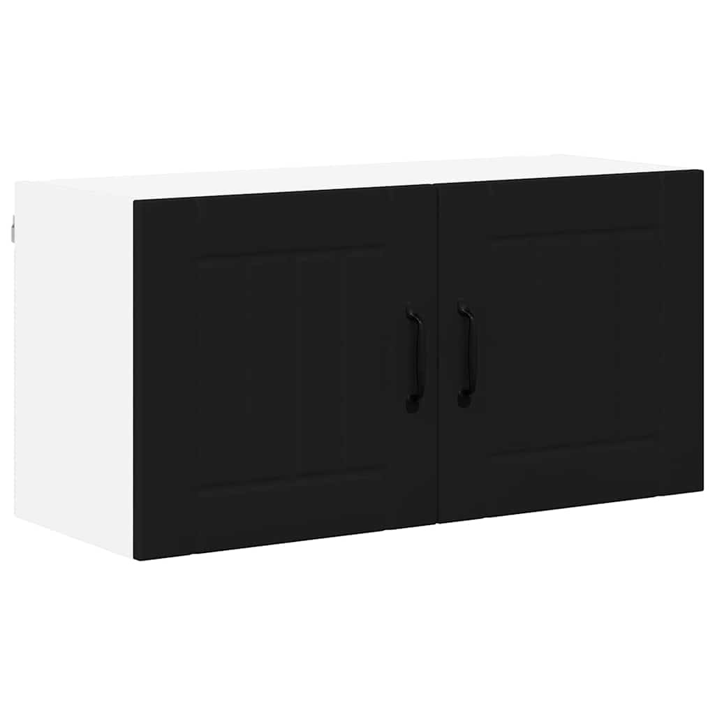 Kitchen Wall Cabinet Black 80 x 31 x 40 cm Engineered Wood