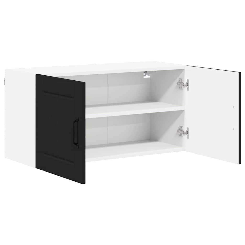 Kitchen Wall Cabinet Black 80 x 31 x 40 cm Engineered Wood