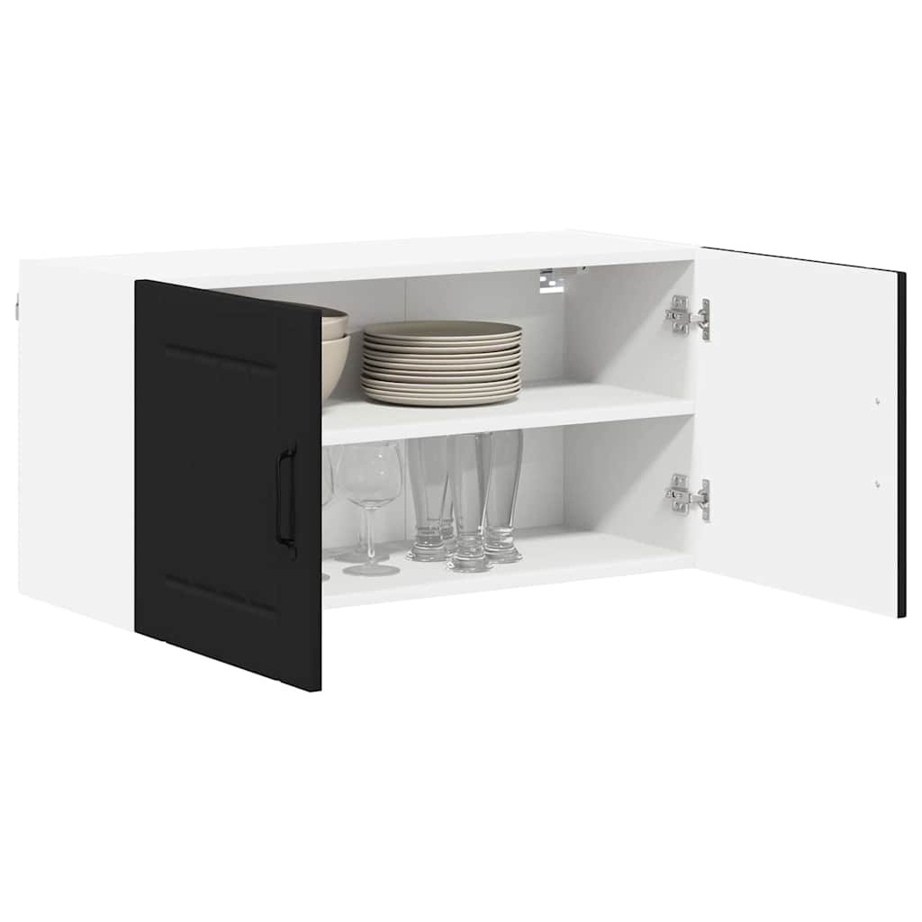 Kitchen Wall Cabinet Black 80 x 31 x 40 cm Engineered Wood