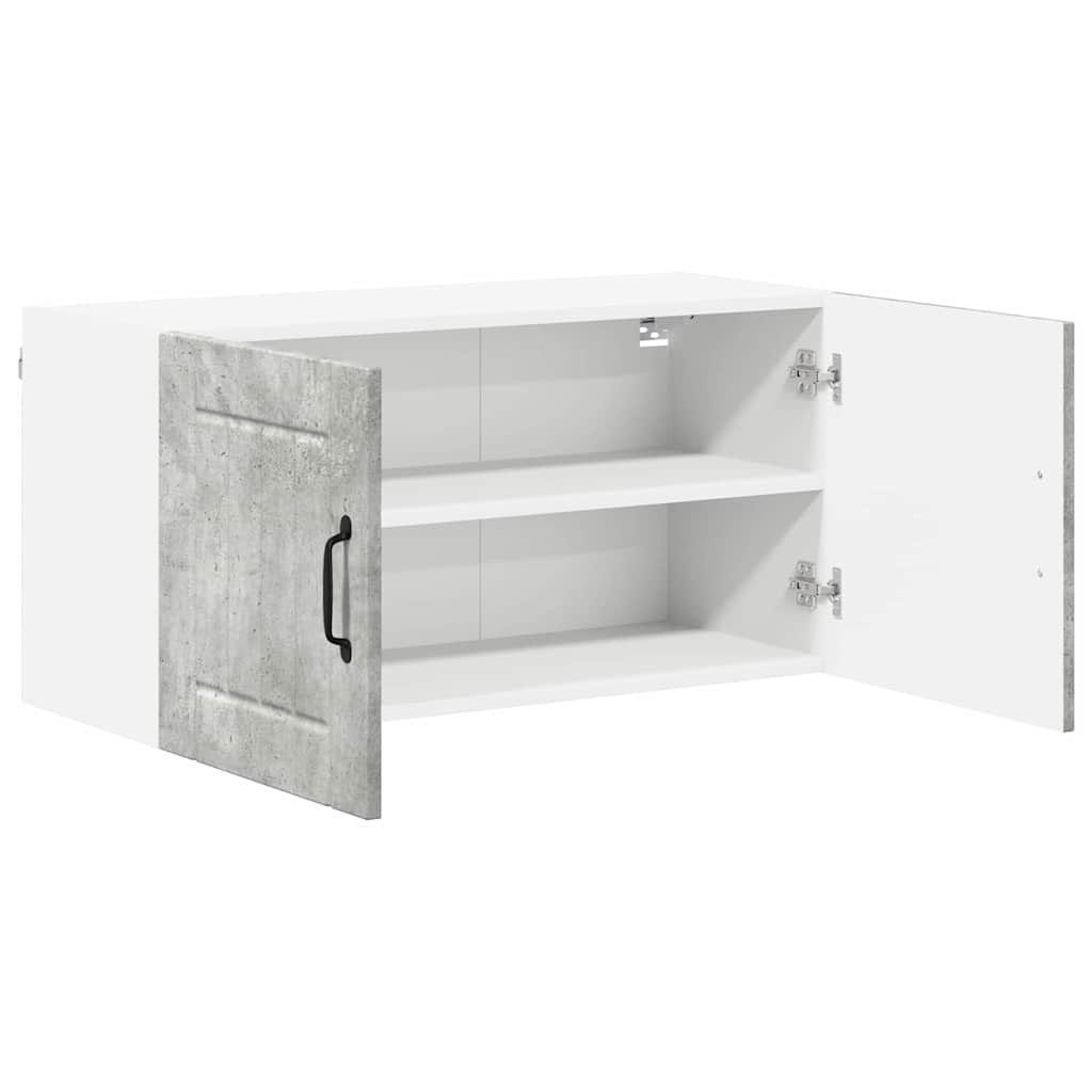 Kitchen Wall Cabinet with Shelf Concrete Grey 80 x 31 x 40 cm