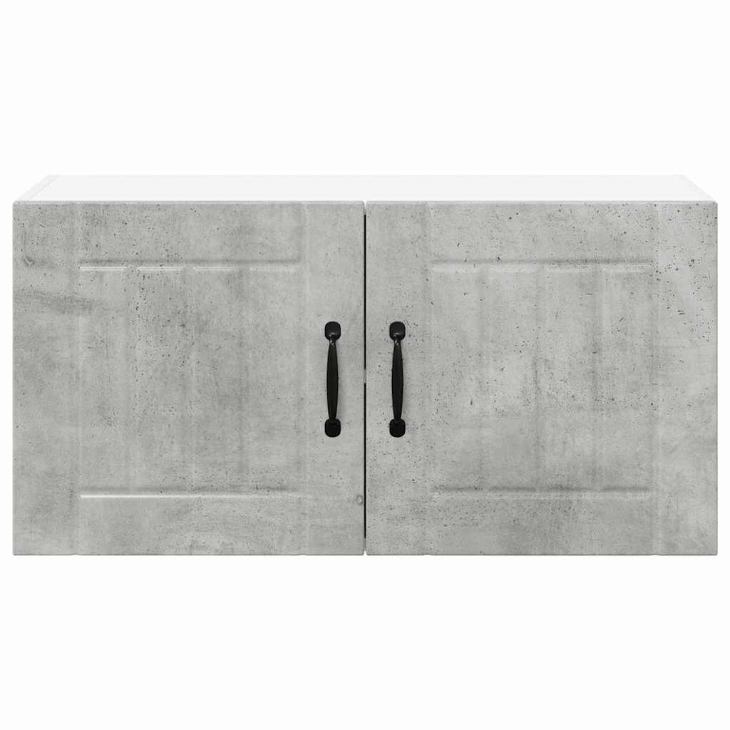 Kitchen Wall Cabinet with Shelf Concrete Grey 80 x 31 x 40 cm