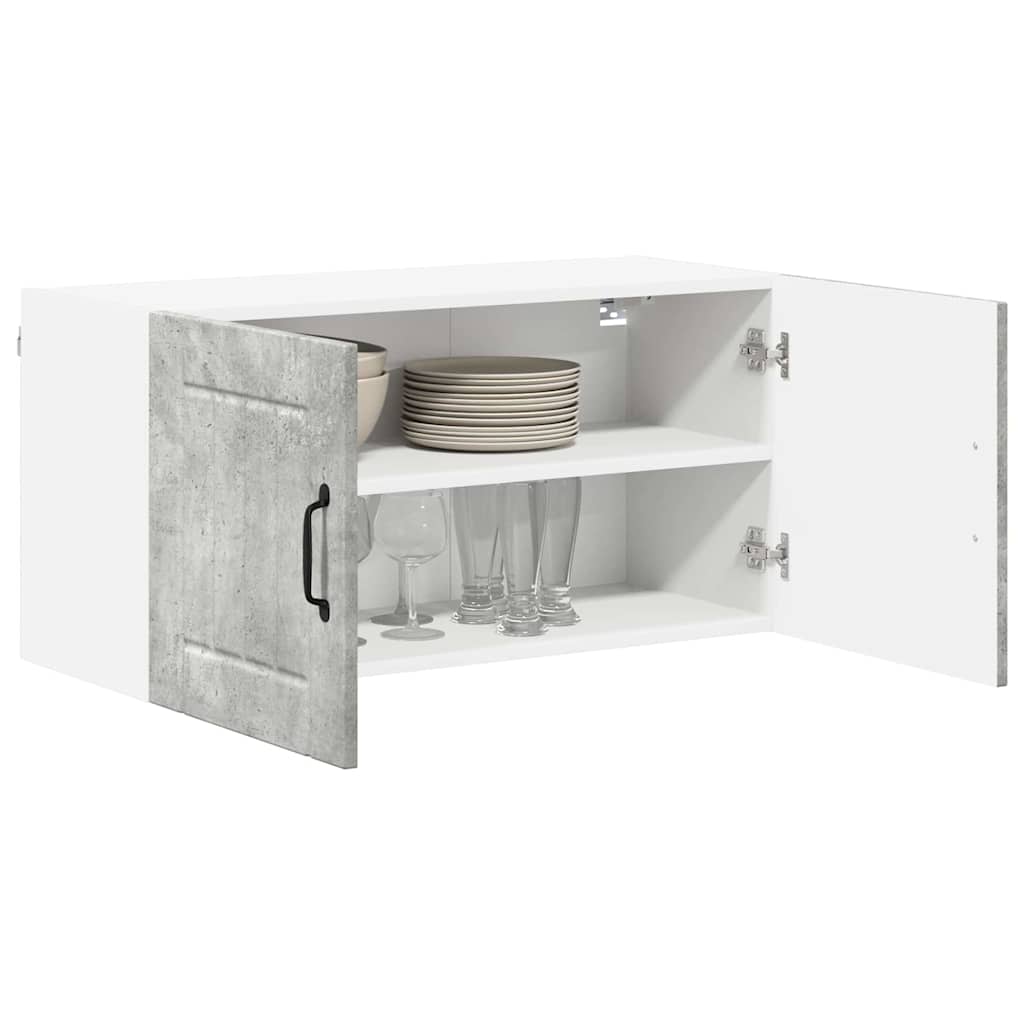 Kitchen Wall Cabinet with Shelf Concrete Grey 80 x 31 x 40 cm