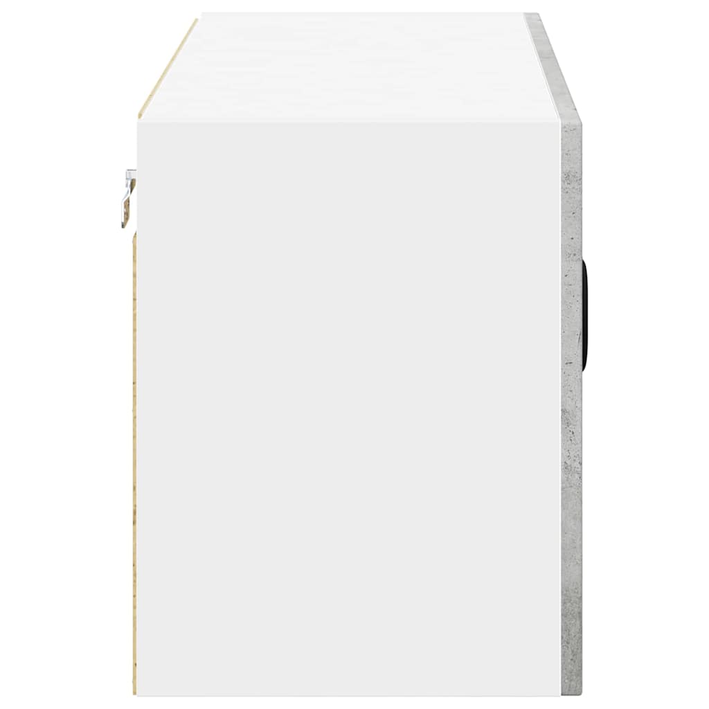 Kitchen Wall Cabinet with Shelf Concrete Grey 80 x 31 x 40 cm