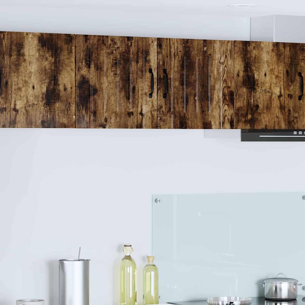 Kitchen Wall Cabinet Smoked Oak 80 x 31 x 40 cm Engineered Wood