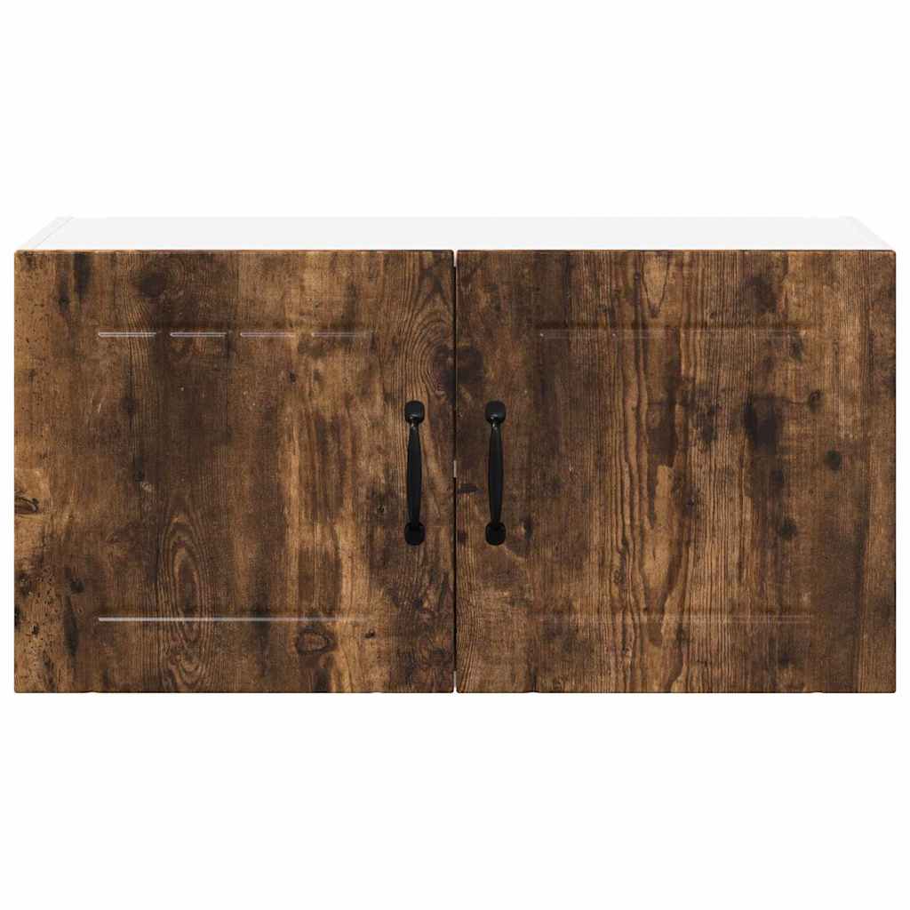 Kitchen Wall Cabinet Smoked Oak 80 x 31 x 40 cm Engineered Wood