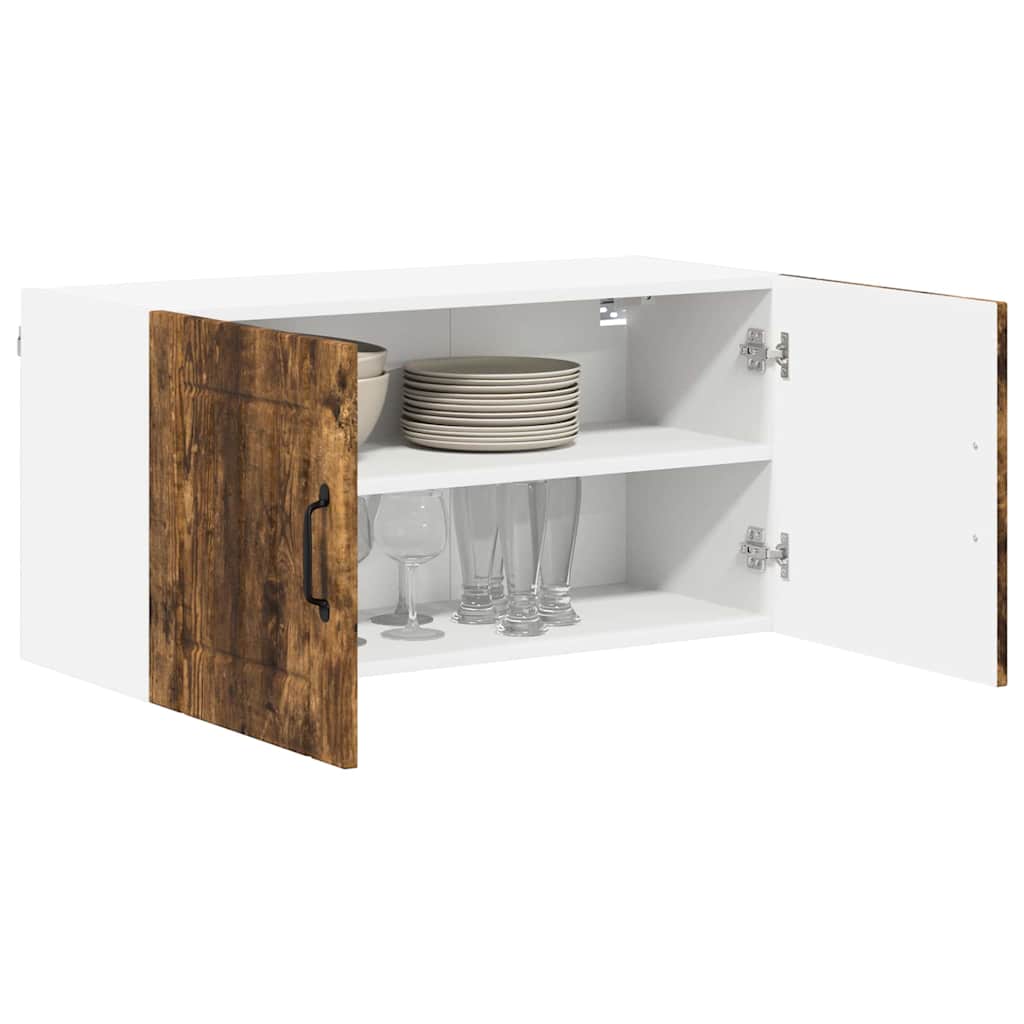 Kitchen Wall Cabinet Smoked Oak 80 x 31 x 40 cm Engineered Wood