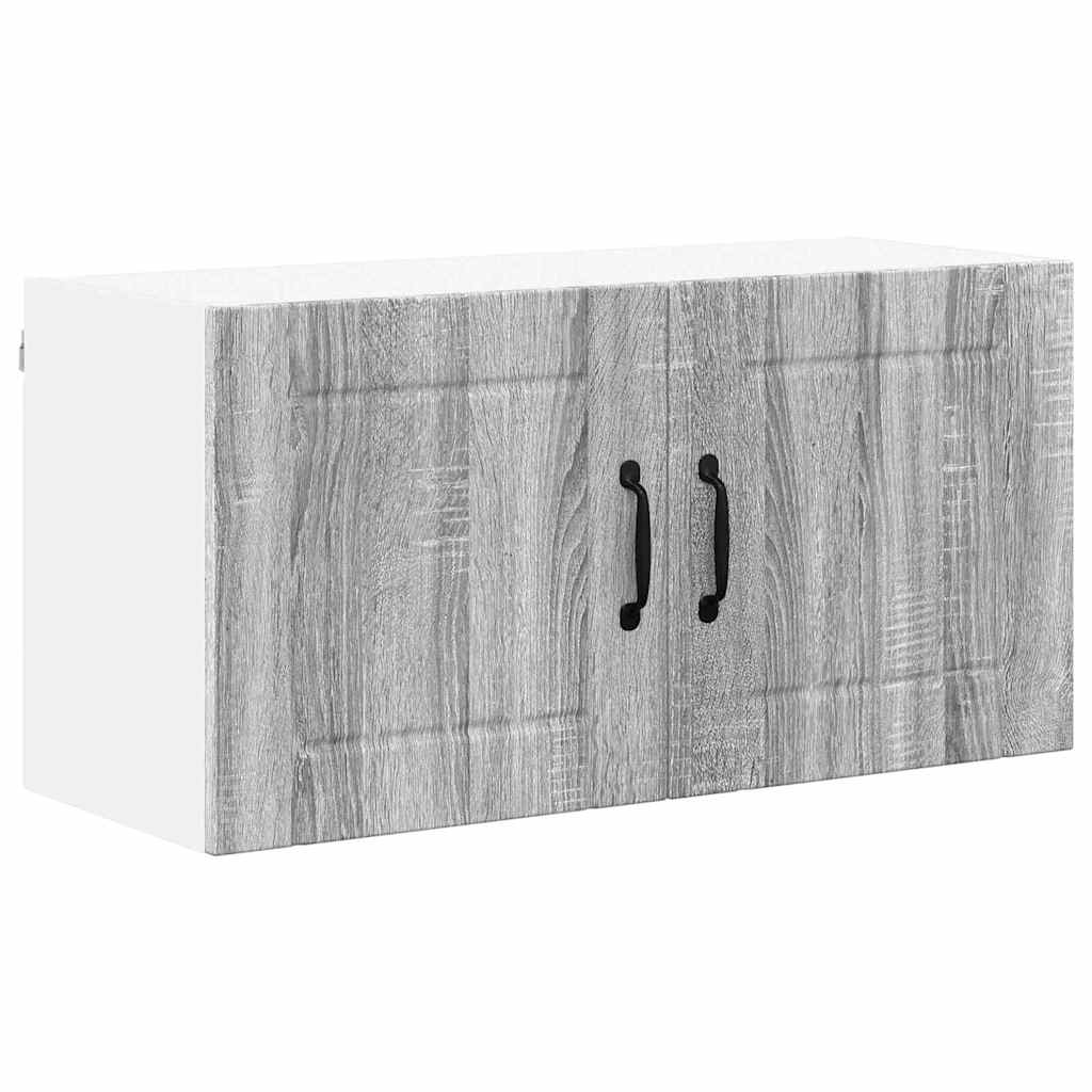 Kitchen Wall Cabinet with Shelf Grey Sonoma 80 x 31 x 40 cm